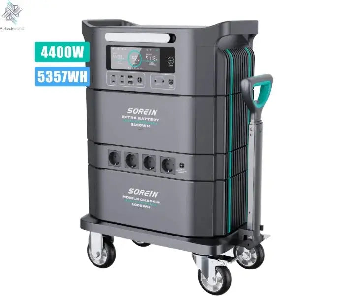 A Safer Outdoor Home Solar Energy System AC 220v Lithium Ups Solar Backup 5000Wh 5000w Portable Power Station With Solar Panels - Ai-TechWorld