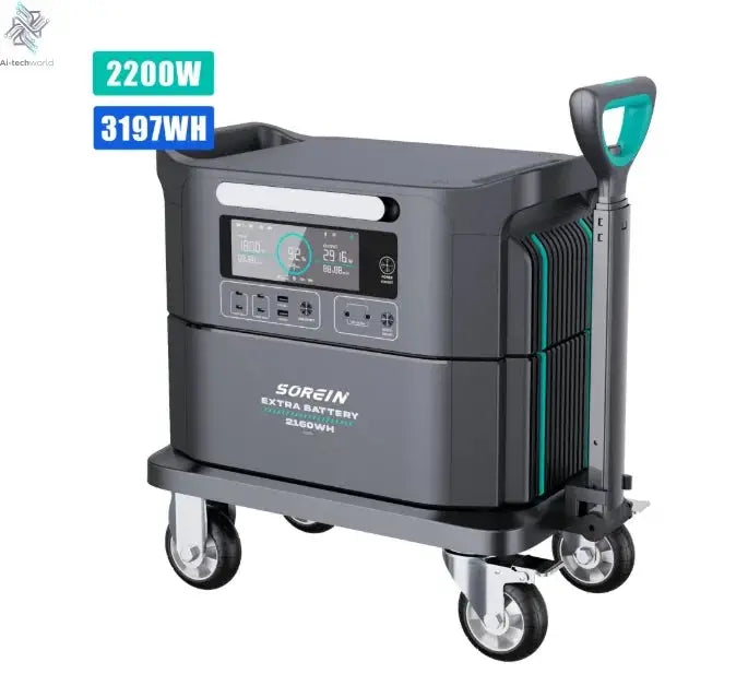 A Safer Outdoor Home Solar Energy System AC 220v Lithium Ups Solar Backup 5000Wh 5000w Portable Power Station With Solar Panels - Ai-TechWorld