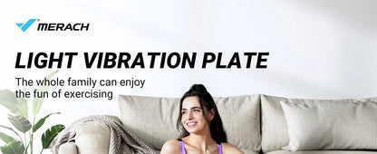 MERACH Vibration Plate Exercise Machine with Light Whole Body Workout Power Vibrate Platform Vibration Plate Lymphatic Drainage Ai-TechWorld 