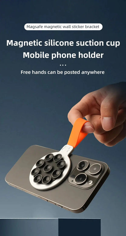 Magnetic Phone Holder Super Strong Suction Silicone Phone Case Grip Stand Holder Ai-TechWorld 