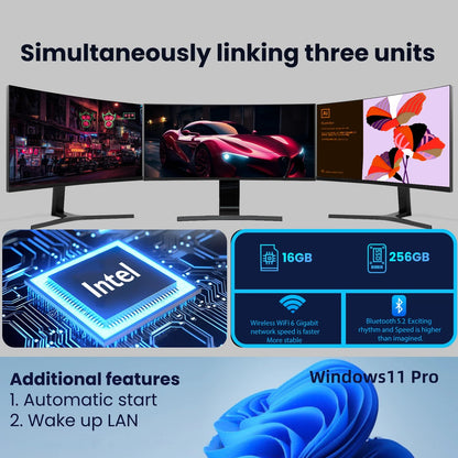 2025 Portable i9 Mini PC Computer Windows 11 Intel Core i9 8950HK 16GB 1TB Gaming Computer Dual-Band WiFi 6-Core Mini Desktop PC Ai-TechWorld 