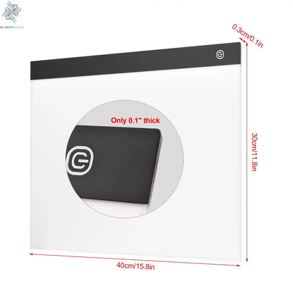 A3 LED Light Pad for Diamond Painting Translucent Drawing Board USB Powered Digital Graphics Tablet for Art Animation Sketching - Ai-TechWorld