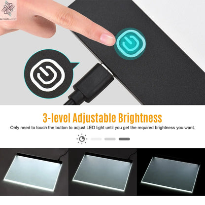 A3 LED Light Pad for Diamond Painting Translucent Drawing Board USB Powered Digital Graphics Tablet for Art Animation Sketching - Ai-TechWorld