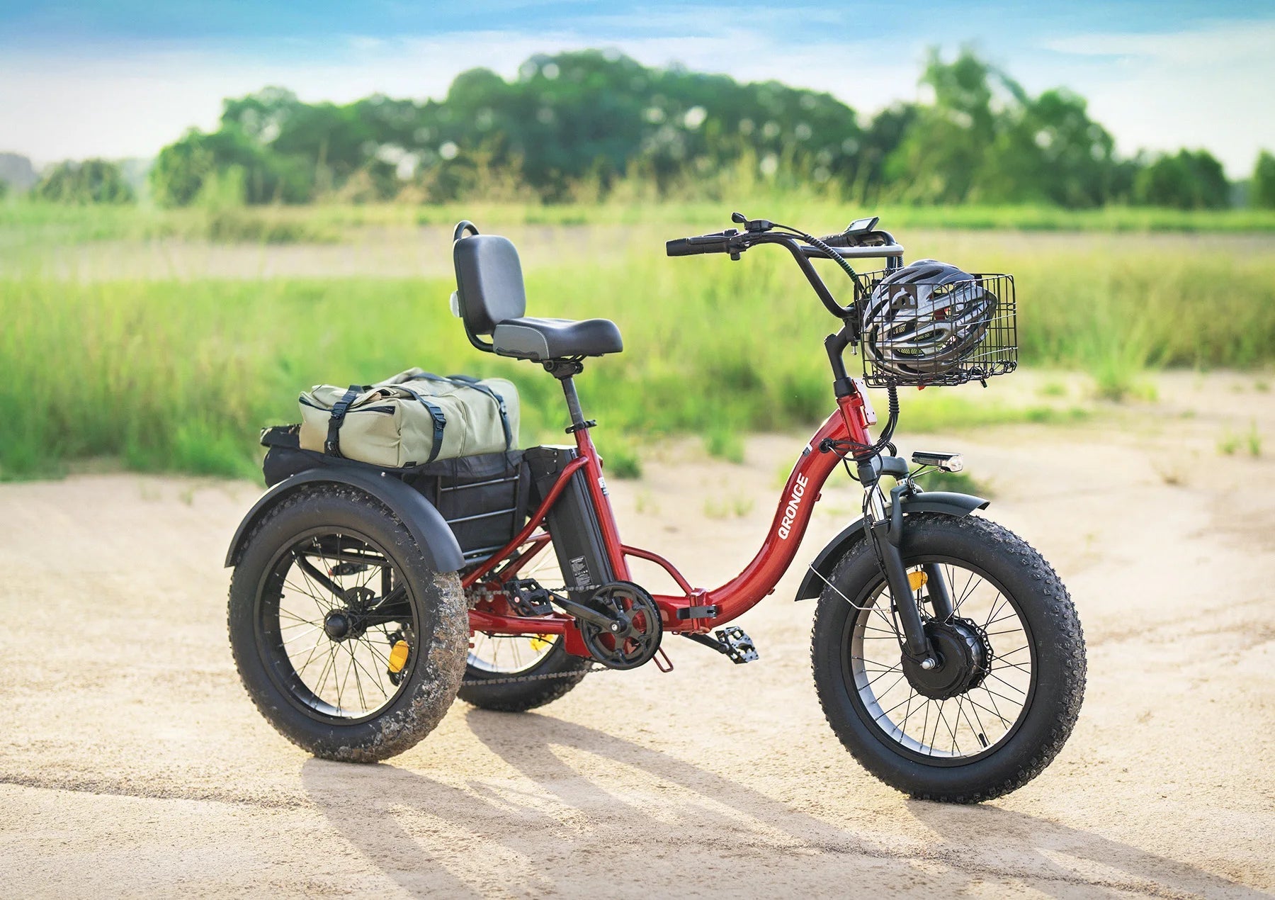 QRONGE Electric Bike for Adults 960W Peak 36V 13.5AH Battery Folding Electric Tricycle 50 Miles Range Fat Tire Electric Trike Ai-TechWorld 