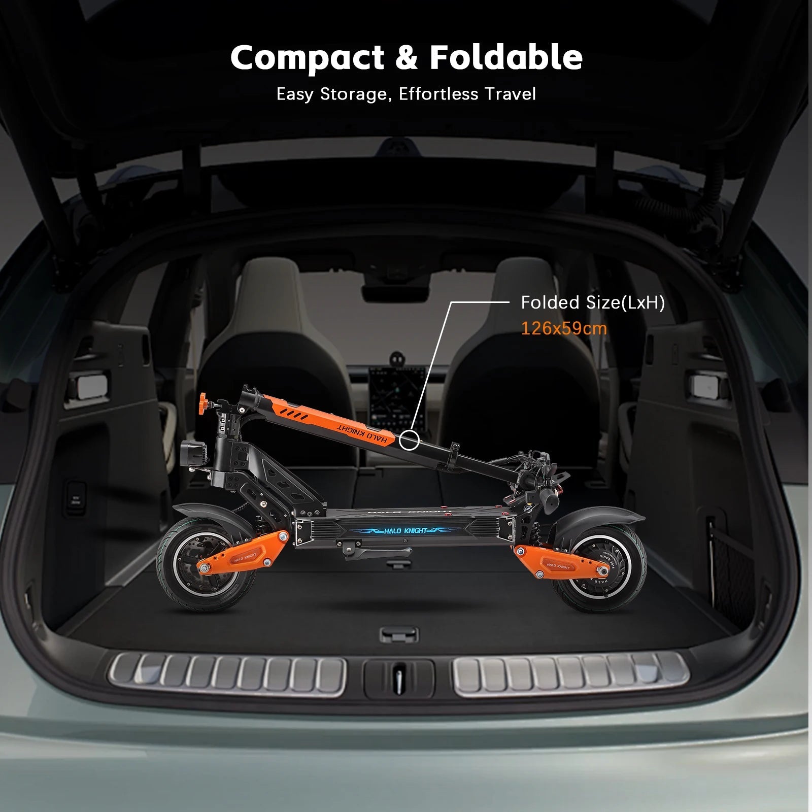 HALO KNIGHT T102 Electric Scooter Foldable 1200W 50KM/H Electric Scooters Cheap 52V 21AH E Scooter 10Inch Escooter for Adults Ai-TechWorld 