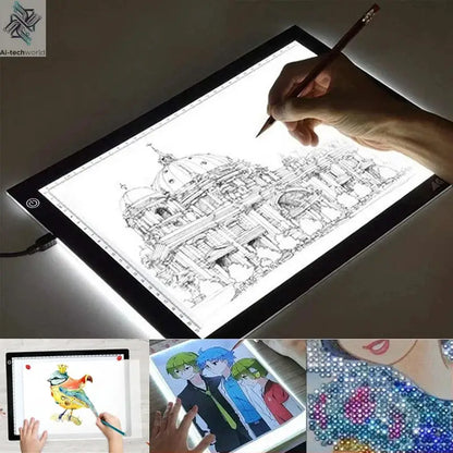 A4/A3/A2 Drawing tablet wacom Digital Graphic Tablet LED Diamond Painting Light Pad Board Portable Board for X-ray film viewer - Ai-TechWorld
