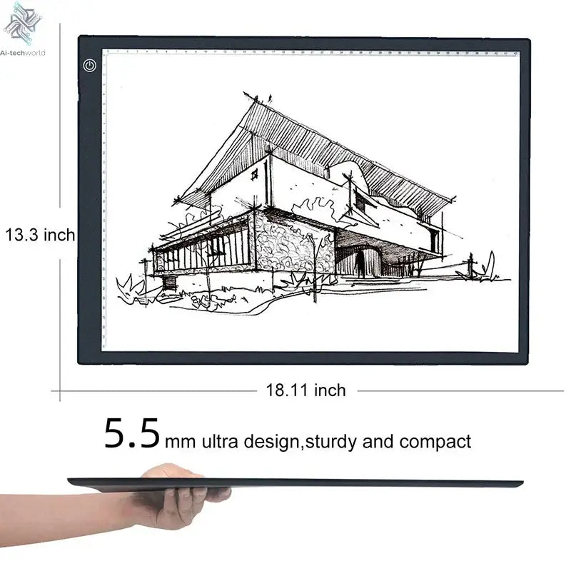 A4/A3/A2 Drawing tablet wacom Digital Graphic Tablet LED Diamond Painting Light Pad Board Portable Board for X-ray film viewer - Ai-TechWorld