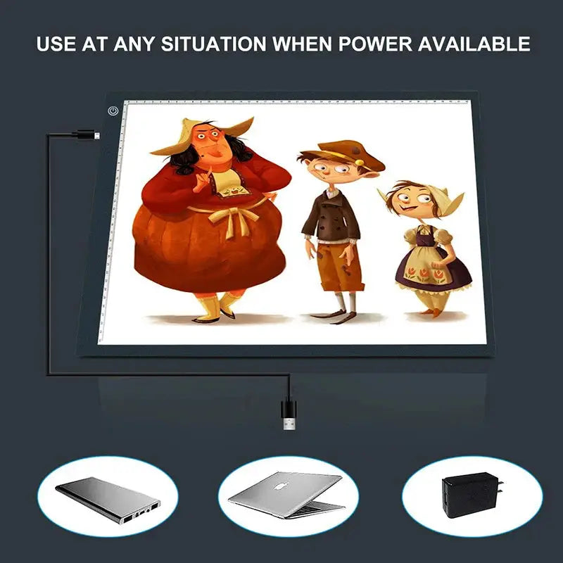 A4/A3/A2 Drawing tablet wacom Digital Graphic Tablet LED Diamond Painting Light Pad Board Portable Board for X-ray film viewer - Ai-TechWorld