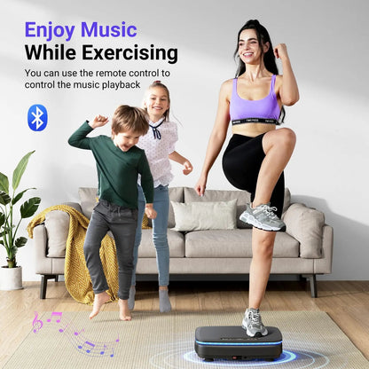 MERACH Vibration Plate Exercise Machine with Light Whole Body Workout Power Vibrate Platform Vibration Plate Lymphatic Drainage Ai-TechWorld 