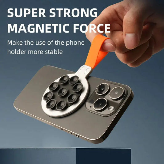 Magnetic Phone Holder Super Strong Suction Silicone Phone Case Grip Stand Holder Ai-TechWorld 