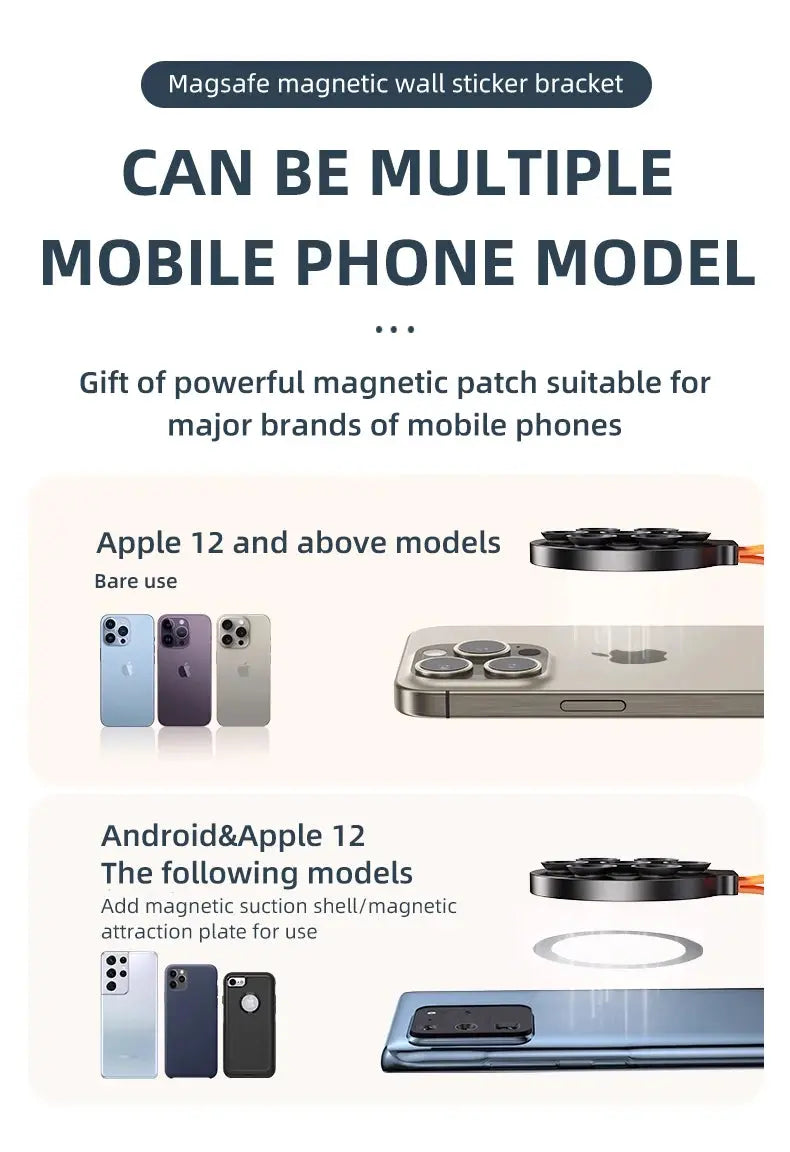 Magnetic Phone Holder Super Strong Suction Silicone Phone Case Grip Stand Holder Ai-TechWorld 