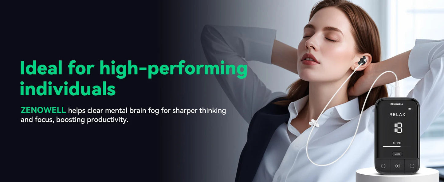 ZenoWell Vagus Nerve Device,Sleep Aid Device for Sleep/Anxiety/Relaxation/Focus and Long Term Stress Resilience Ai-TechWorld 