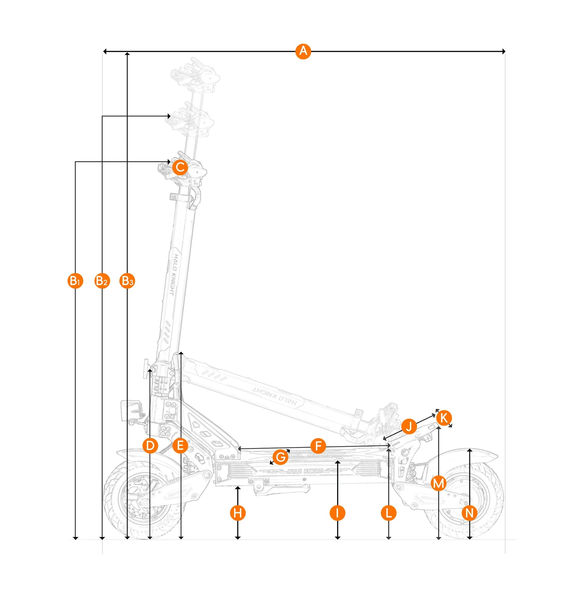 HALO KNIGHT T102 Electric Scooter Foldable 1200W 50KM/H Electric Scooters Cheap 52V 21AH E Scooter 10Inch Escooter for Adults Ai-TechWorld 