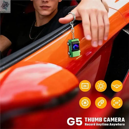 AAAEL-2K Keychain Thumb Camera Action Camera Retro Support Memory Card Camcorder Video Recorder Necklace Camera Ai-TechWorld 