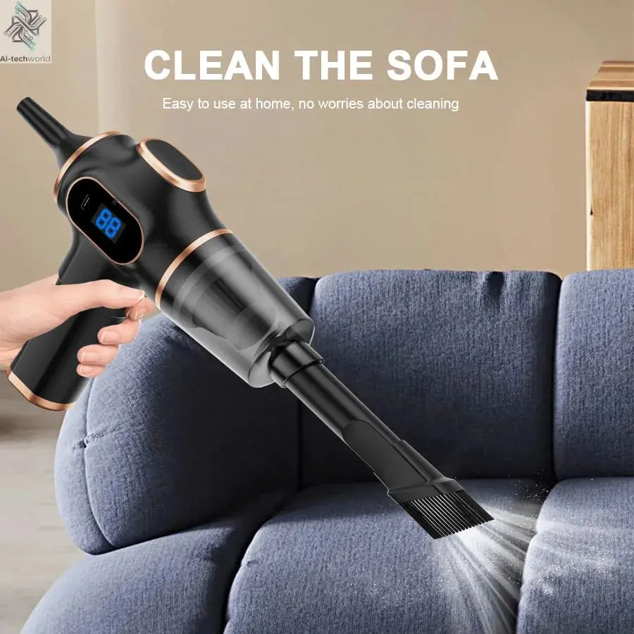 ABS Wireless Car Vacuum Cleaner Home Appliance Sofa Office High-Power Household Cleaning Machine Mini Vacuum Carpet Cleaner Ai-TechWorld 