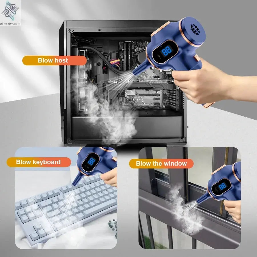 ABS Wireless Car Vacuum Cleaner Home Appliance Sofa Office High-Power Household Cleaning Machine Mini Vacuum Carpet Cleaner Ai-TechWorld 