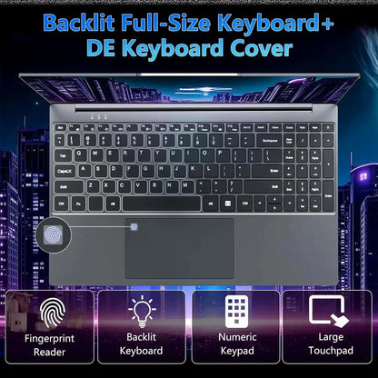 ACEKAMAS 15.6" Laptop Computer PC Intel Core i9 10980HK Windows 11 16GB RAM 1TB SSD Fingerprint Unlock Notebook Backlight Laptop Ai-TechWorld 