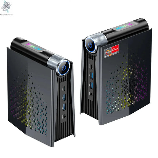 ACEMAGIC MINI PC AMD Ryzen 7 8745HS 32GB RAM 1TB SSD Windows 11 Pro MINI Computer Wifi6 BT5.2 With RGB Light 4K Triple Display Ai-TechWorld 
