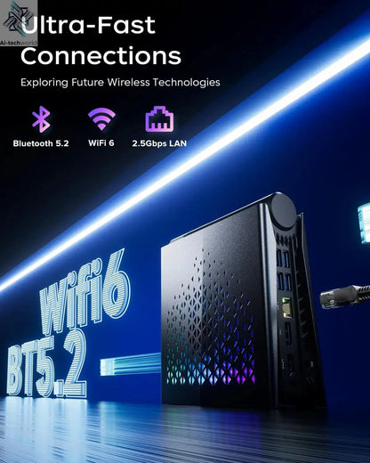 ACEMAGIC MINI PC AMD Ryzen 7 8745HS 32GB RAM 1TB SSD Windows 11 Pro MINI Computer Wifi6 BT5.2 With RGB Light 4K Triple Display Ai-TechWorld 