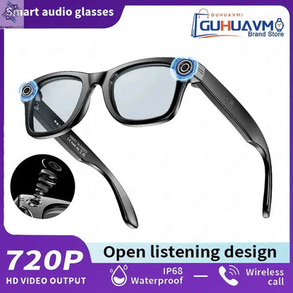 AI Smart Glasses with 8MP Camera Video Recording 100+ Languages Translation Sunglasses Bluetooth Call Music Play Men Women 2025 Ai-TechWorld 