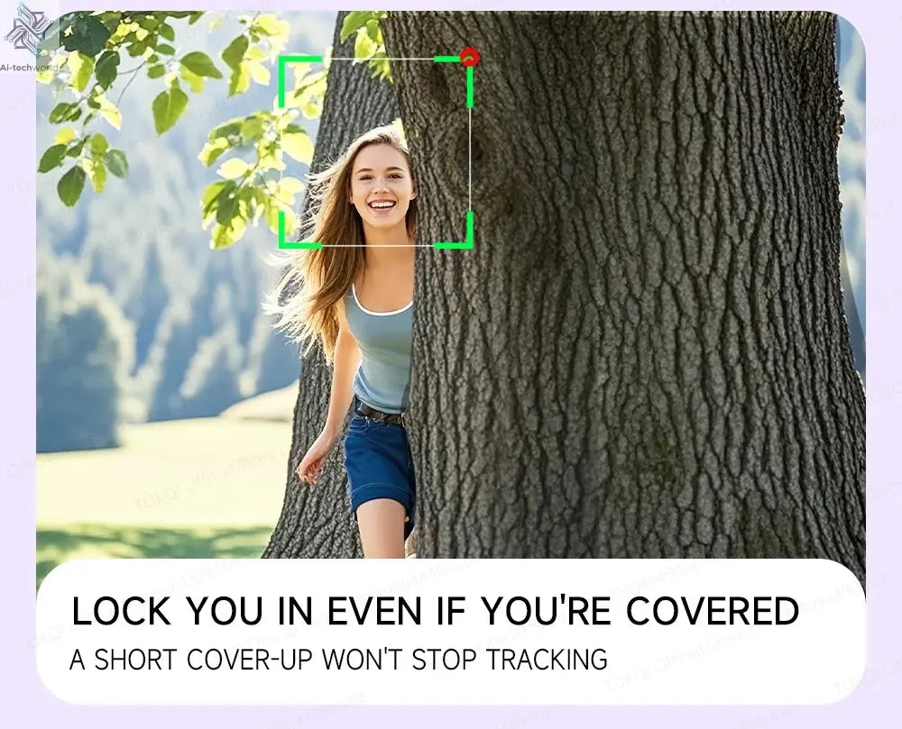 AI Tracking Deskpot Gimbal Tripod with Extendable Selfie Stick for Moble Phones Vlog, 360° Rotational Shoot with Wireless Remote Ai-TechWorld 