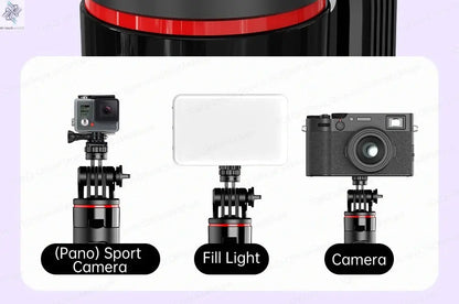 AI Tracking Deskpot Gimbal Tripod with Extendable Selfie Stick for Moble Phones Vlog, 360° Rotational Shoot with Wireless Remote Ai-TechWorld 
