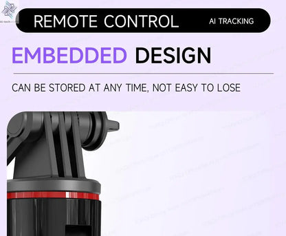 AI Tracking Deskpot Gimbal Tripod with Extendable Selfie Stick for Moble Phones Vlog, 360° Rotational Shoot with Wireless Remote Ai-TechWorld 