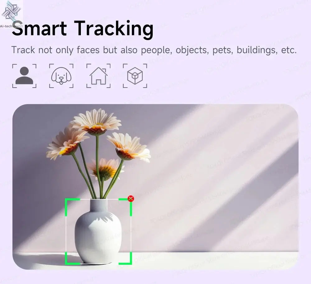 AI Tracking Deskpot Gimbal Tripod with Extendable Selfie Stick for Moble Phones Vlog, 360° Rotational Shoot with Wireless Remote Ai-TechWorld 