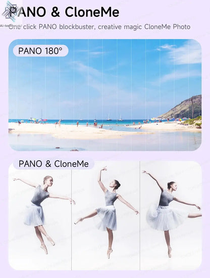 AI Tracking Deskpot Gimbal Tripod with Extendable Selfie Stick for Moble Phones Vlog, 360° Rotational Shoot with Wireless Remote Ai-TechWorld 