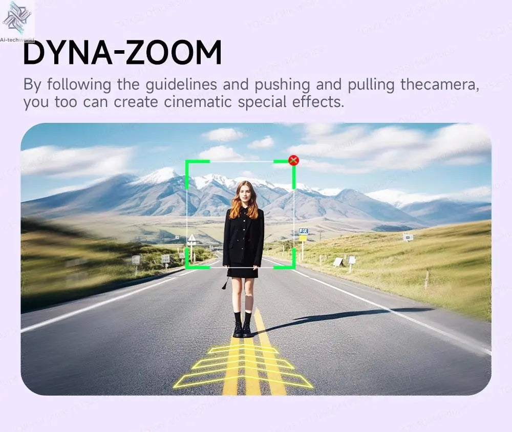 AI Tracking Deskpot Gimbal Tripod with Extendable Selfie Stick for Moble Phones Vlog, 360° Rotational Shoot with Wireless Remote Ai-TechWorld 