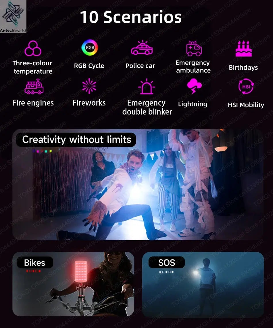 AI Tracking Deskpot Gimbal Tripod with Extendable Selfie Stick for Moble Phones Vlog, 360° Rotational Shoot with Wireless Remote Ai-TechWorld 