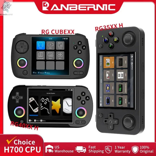 ANBERNIC RG CubeXX & RG40XX H & RG35XX H Retro Handheld Game Console H700 Linux  64-bit 5000 Video Games Supports WIFI Bluetooth Ai-TechWorld 
