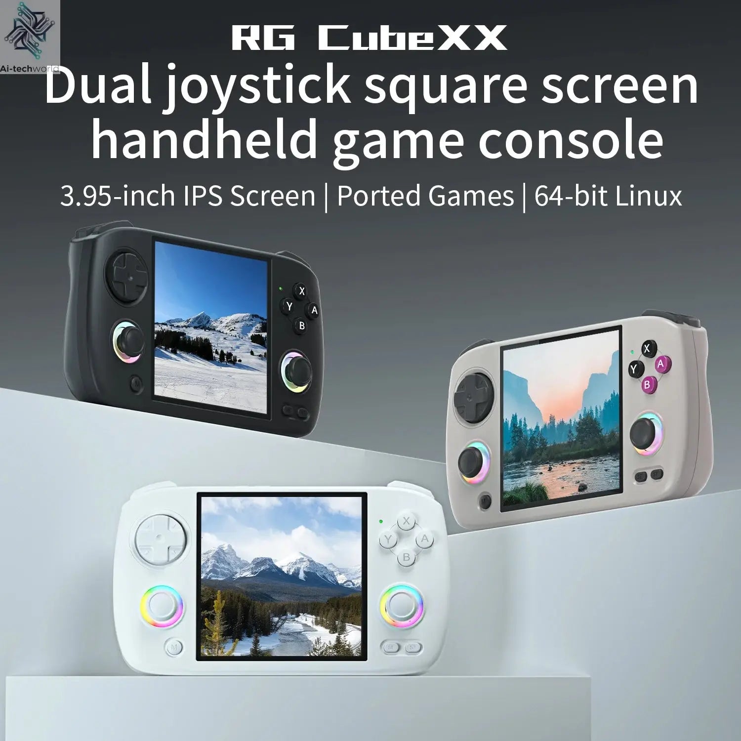 ANBERNIC RG CubeXX & RG40XX H & RG35XX H Retro Handheld Game Console H700 Linux  64-bit 5000 Video Games Supports WIFI Bluetooth Ai-TechWorld 