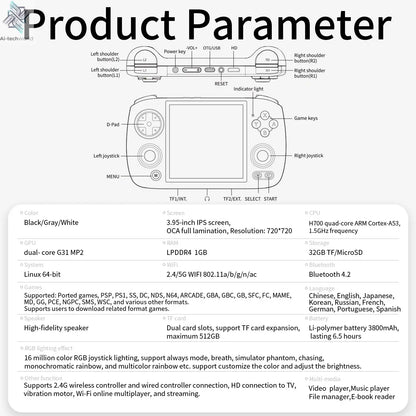 ANBERNIC RG CubeXX & RG40XX H & RG35XX H Retro Handheld Game Console H700 Linux  64-bit 5000 Video Games Supports WIFI Bluetooth Ai-TechWorld 