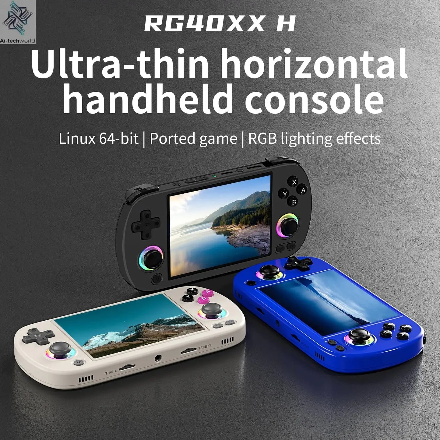 ANBERNIC RG CubeXX & RG40XX H & RG35XX H Retro Handheld Game Console H700 Linux  64-bit 5000 Video Games Supports WIFI Bluetooth Ai-TechWorld 