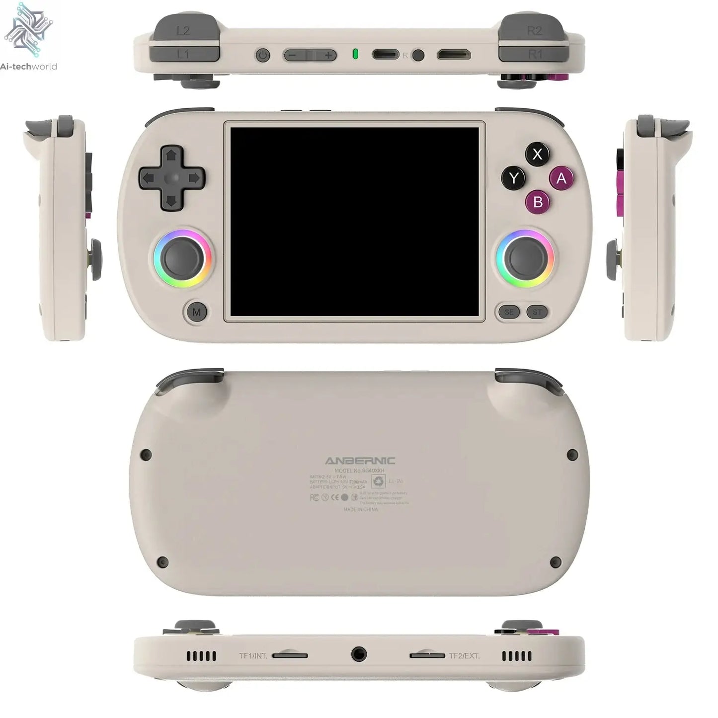 ANBERNIC RG CubeXX & RG40XX H & RG35XX H Retro Handheld Game Console H700 Linux  64-bit 5000 Video Games Supports WIFI Bluetooth Ai-TechWorld 