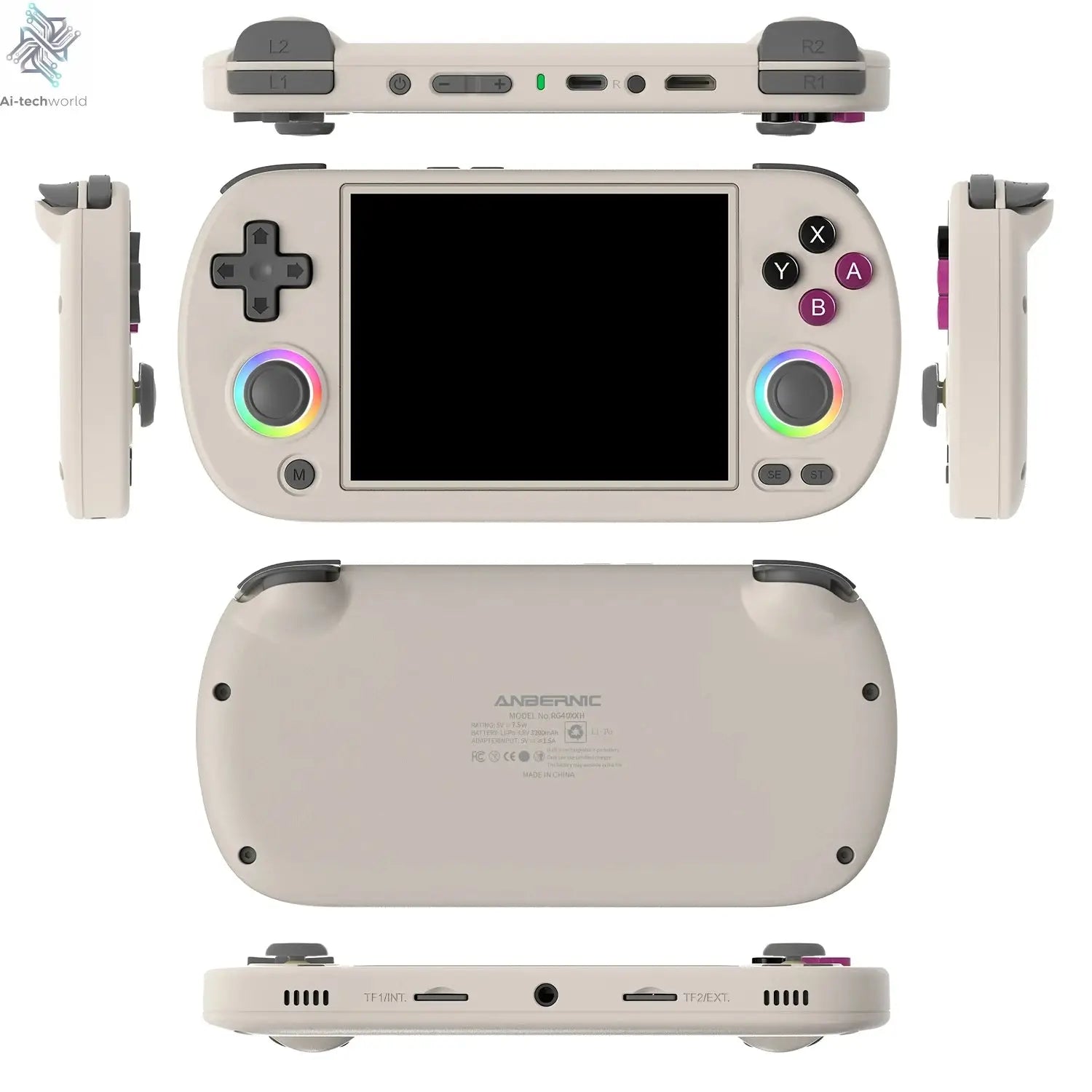 ANBERNIC RG CubeXX & RG40XX H & RG35XX H Retro Handheld Game Console H700 Linux  64-bit 5000 Video Games Supports WIFI Bluetooth Ai-TechWorld 