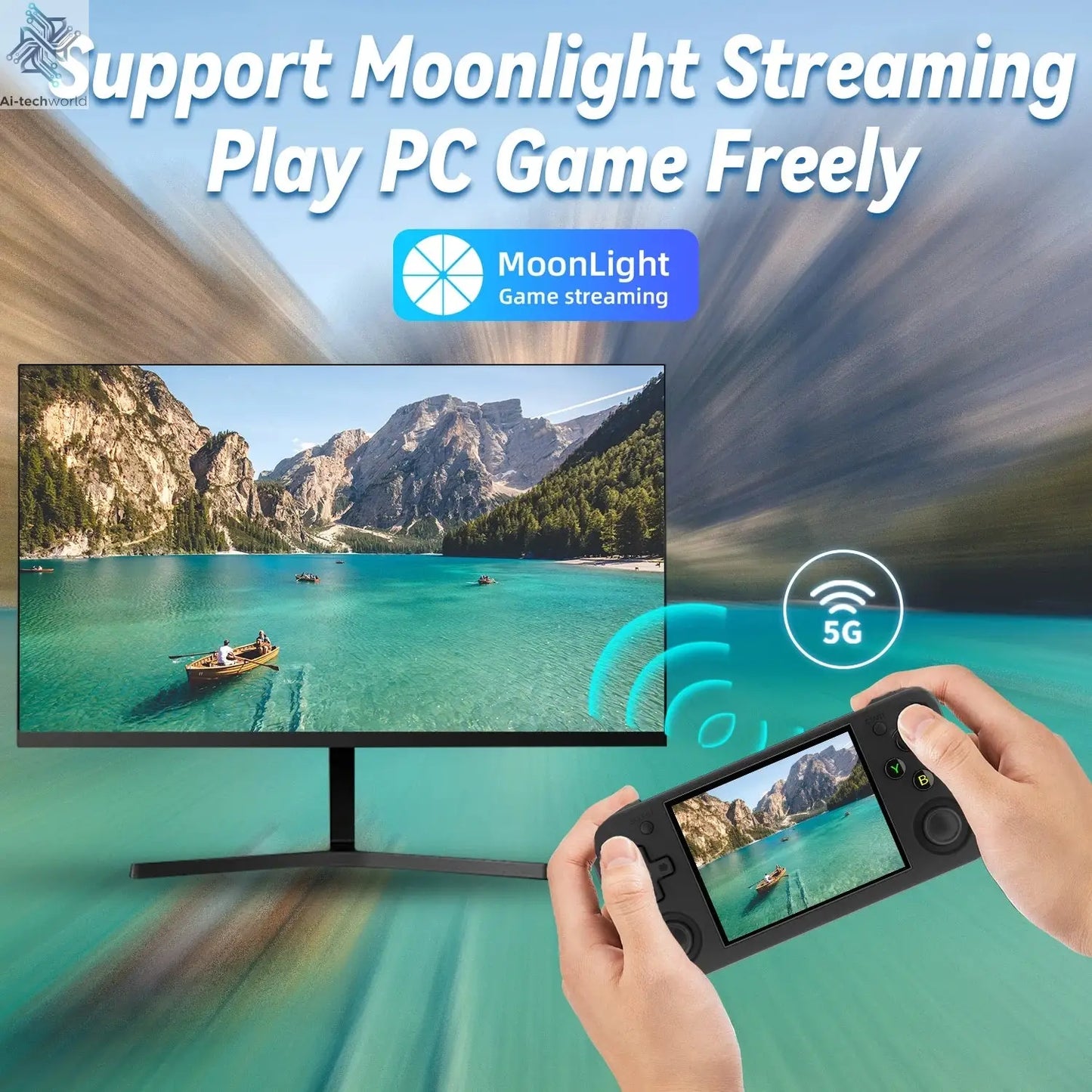 ANBERNIC RG CubeXX & RG40XX H & RG35XX H Retro Handheld Game Console H700 Linux  64-bit 5000 Video Games Supports WIFI Bluetooth Ai-TechWorld 