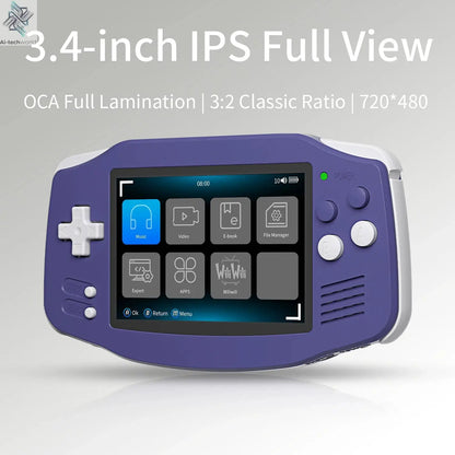 ANBERNIC RG34XX Retro Handheld Game Console 3.4" IPS Screen Linux 64-bit Video Gaming Player Support WiFi Bluetooth HD TV Output Ai-TechWorld 