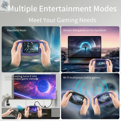 ANBERNIC RG34XX Retro Handheld Game Console 3.4" IPS Screen Linux 64-bit Video Gaming Player Support WiFi Bluetooth HD TV Output Ai-TechWorld 
