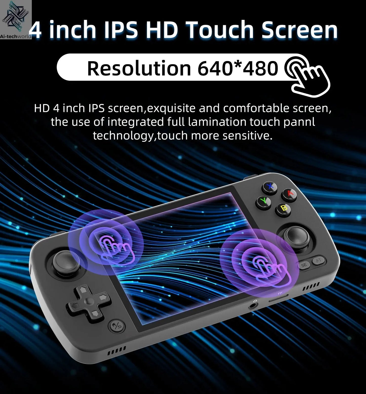 ANBERNIC RG405M Handheld Game Console 4'' IPS Touch Screen Android12 System T618 Metal Shell Retro Video Game Player 3000+ Games Ai-TechWorld 