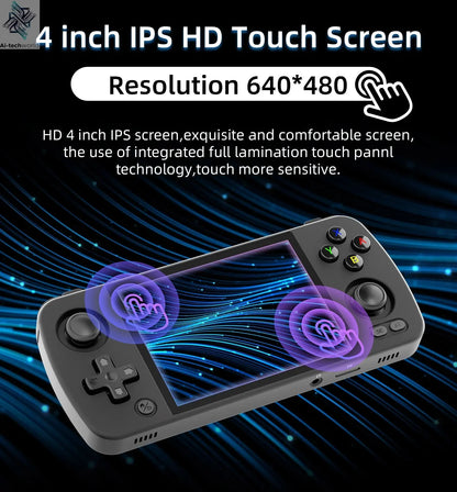 ANBERNIC RG405M Handheld Game Console 4'' IPS Touch Screen Android12 System T618 Metal Shell Retro Video Game Player 3000+ Games Ai-TechWorld 