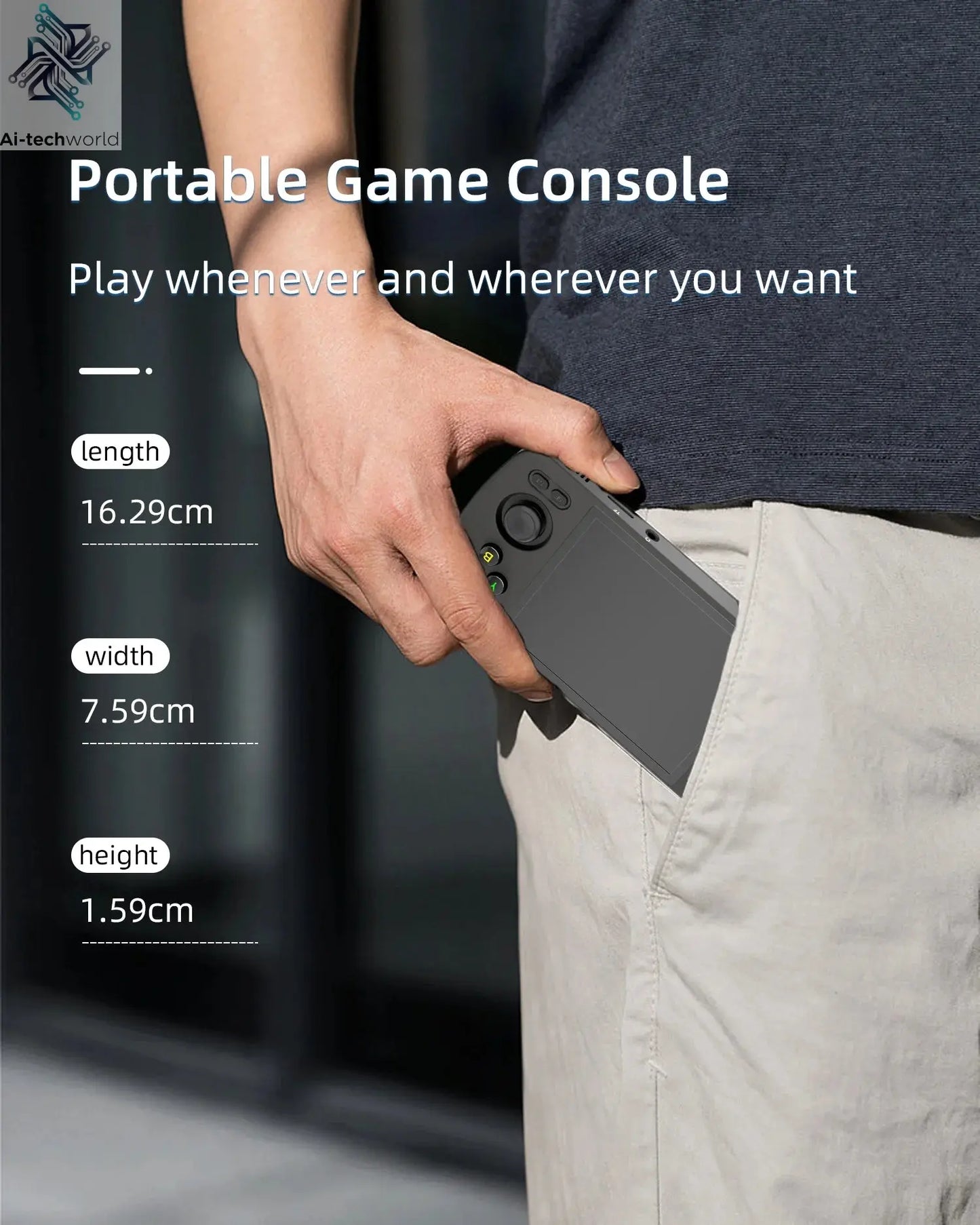 ANBERNIC RG405M Handheld Game Console 4'' IPS Touch Screen Android12 System T618 Metal Shell Retro Video Game Player 3000+ Games Ai-TechWorld 