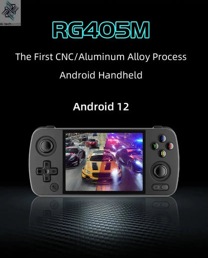 ANBERNIC RG405M Metal Handheld Game Console Android 12 System Unisoc Tiger T618 4 Inch IPS Screen Game Player Support OTA Update Ai-TechWorld 