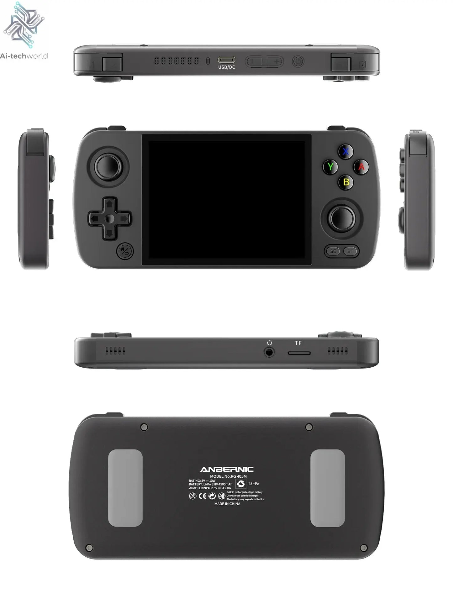 ANBERNIC RG405M Metal Handheld Game Console Android 12 System Unisoc Tiger T618 4 Inch IPS Screen Game Player Support OTA Update Ai-TechWorld 