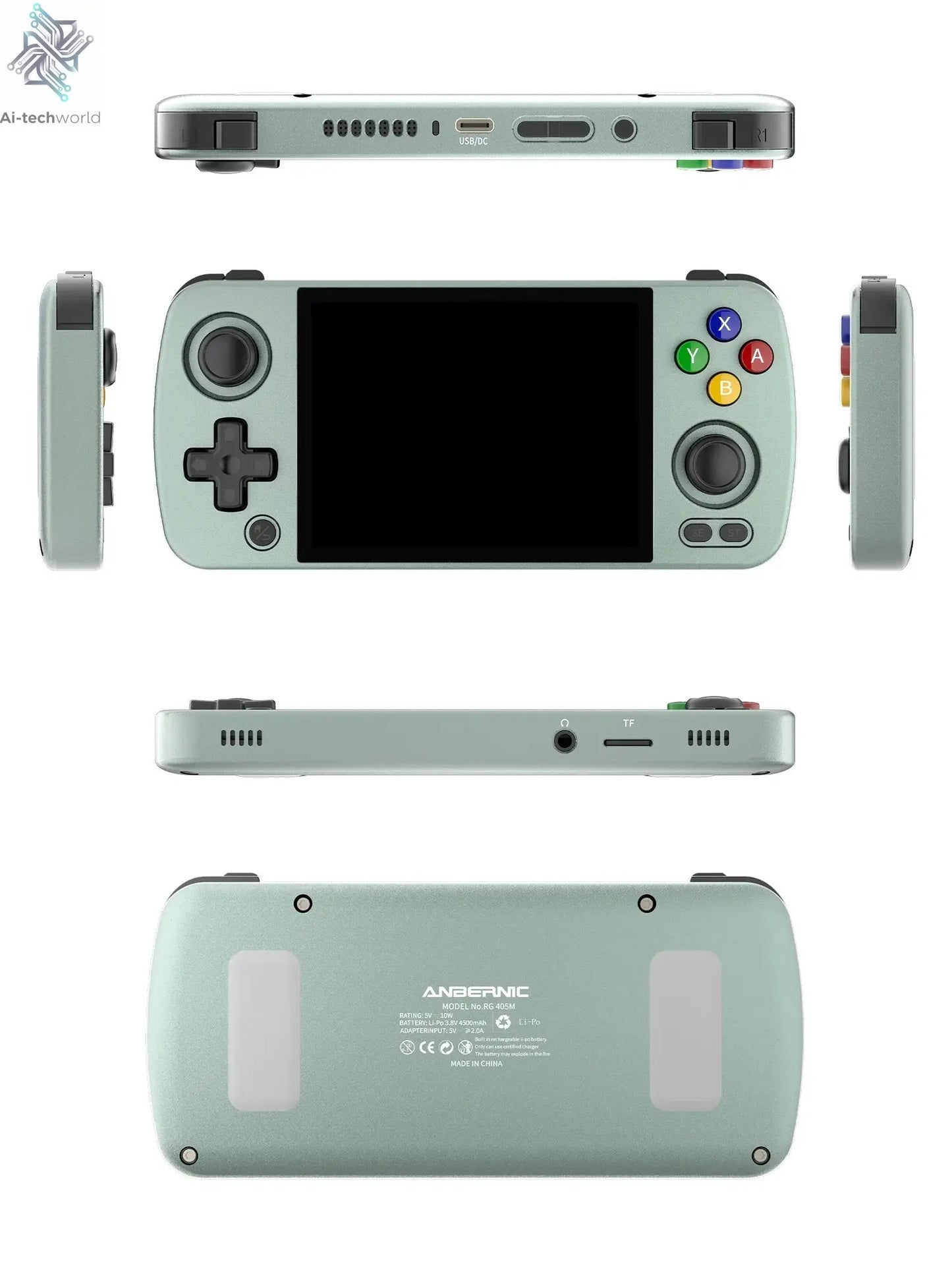 ANBERNIC RG405M Metal Handheld Game Console Android 12 System Unisoc Tiger T618 4 Inch IPS Screen Game Player Support OTA Update Ai-TechWorld 