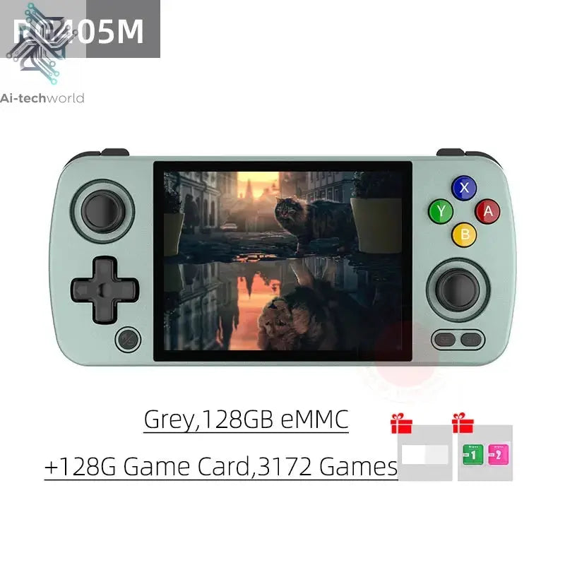 ANBERNIC RG405M Metal Handheld Game Console Android 12 System Unisoc Tiger T618 4 Inch IPS Screen Game Player Support OTA Update Ai-TechWorld 