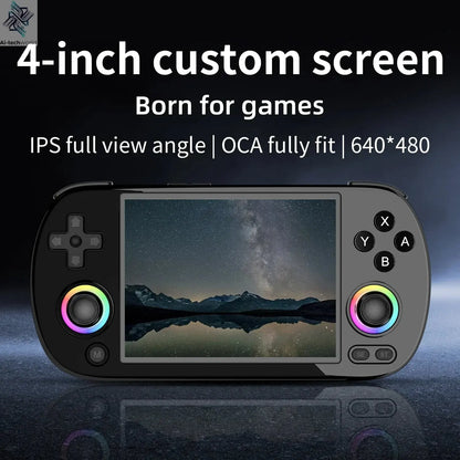 ANBERNIC RG40XX H Handheld Game Console 4'' Screen Linux System Joystick RGB Lighting Effect RG40XXH Video Player Smartpro Gifts Ai-TechWorld 