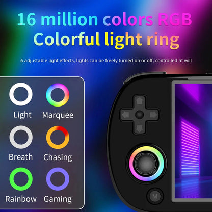 ANBERNIC RG40XX H Handheld Game Console 4'' Screen Linux System Joystick RGB Lighting Effect RG40XXH Video Player Trimui Console Ai-TechWorld 