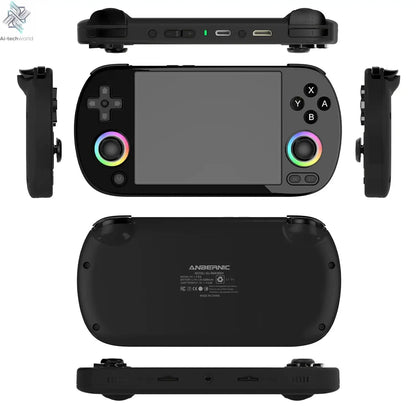 ANBERNIC RG40XX H Handheld Game Console 4'' Screen Linux System Joystick RGB Lighting Effect RG40XXH Video Player Trimui Console Ai-TechWorld 